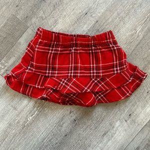 Old navy red flannel skirt